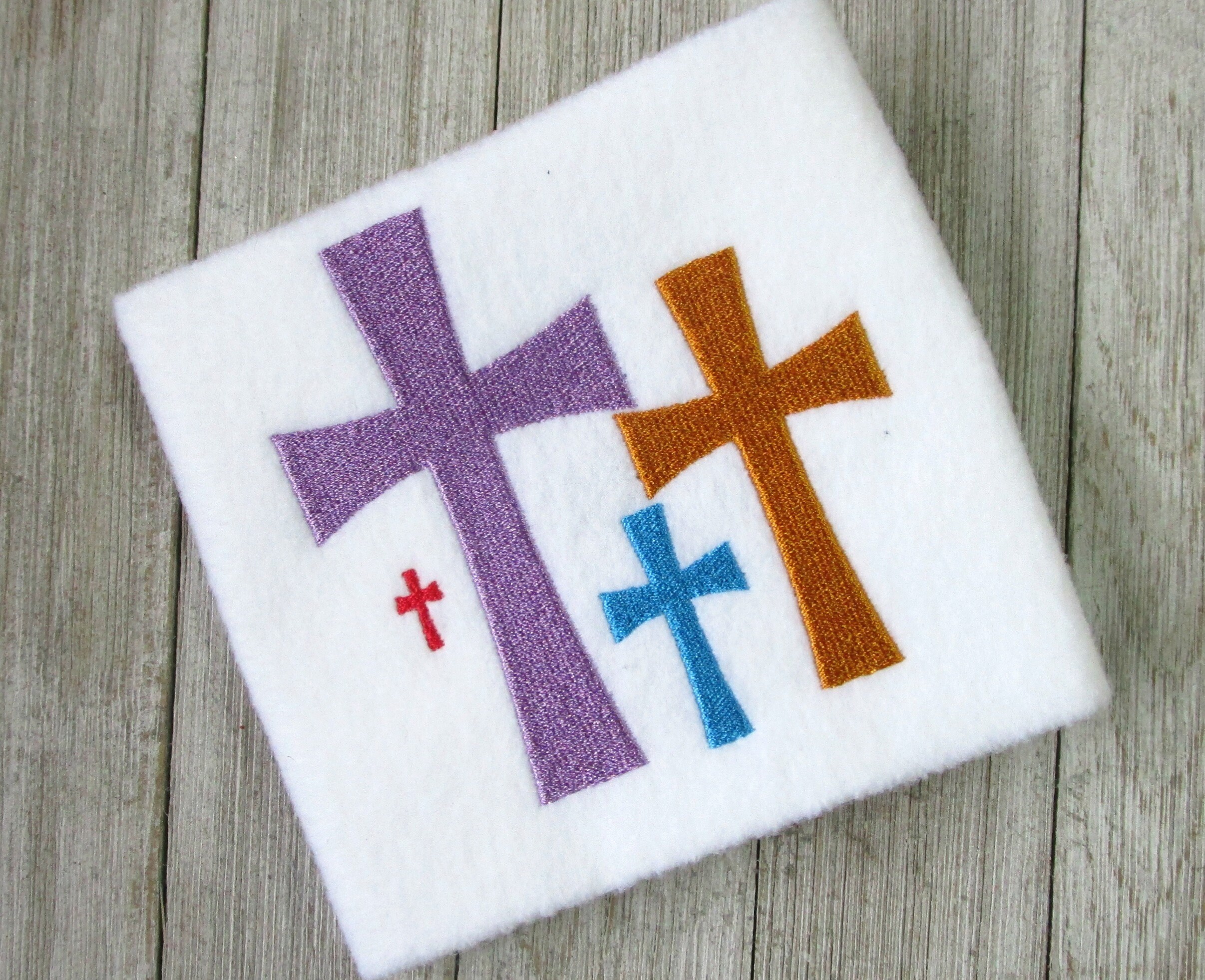 Cross embroidery design fill stitch cross religious | Etsy