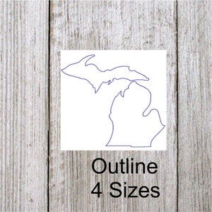 Michigan Outline Embroidery Design, Quilt Design, State Outline, fits 4 x 4, 5 x 7 and 8 x 8 inch  hoops
