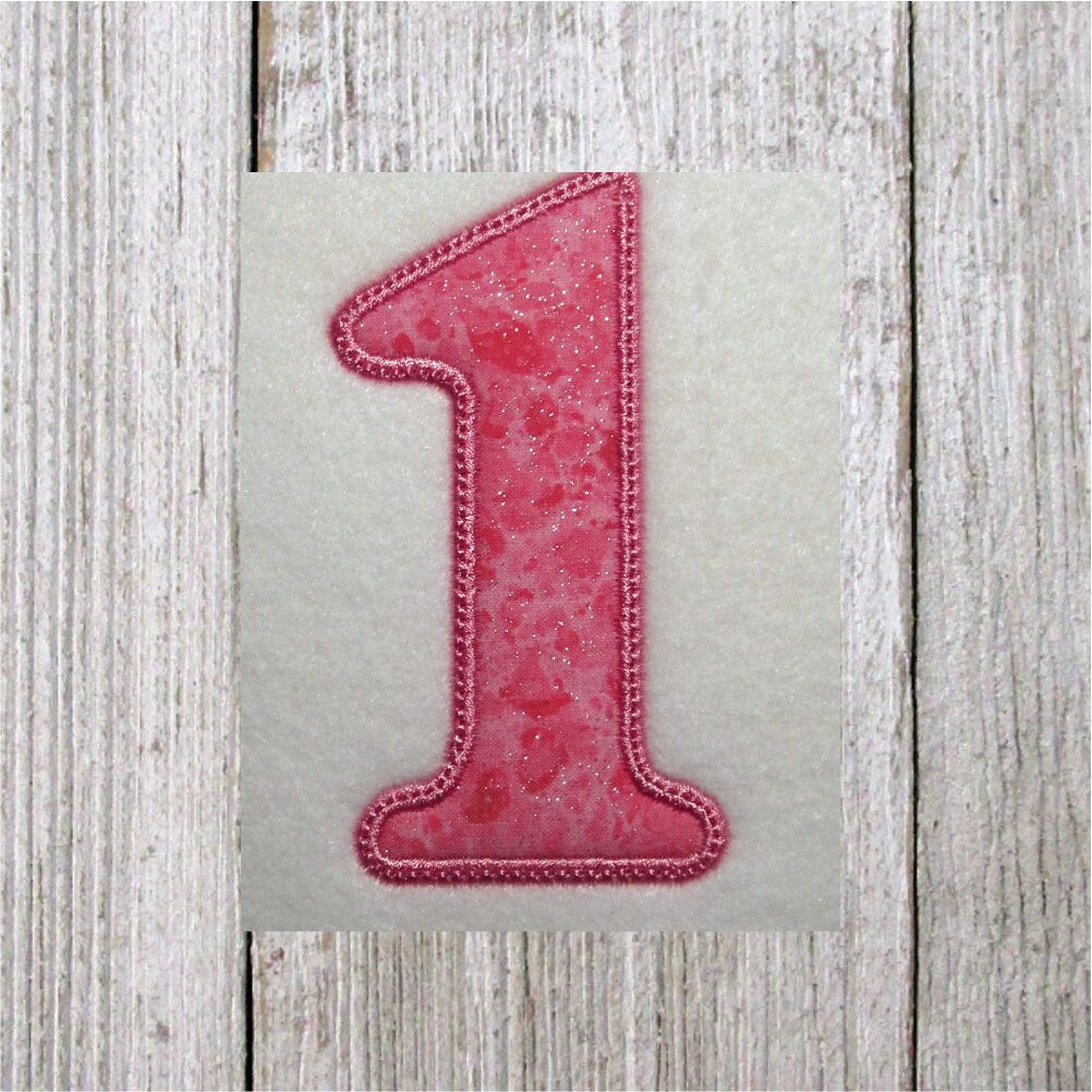 Embroidery design 1st birthday number 1 applique machine  etsy Embroidery design 1st birthday number 1 applique machine  etsy