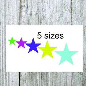 Embroidery design, mini star, 5 sizes, filled stitch machine embroidery star, star mini design, designs under 2 inches
