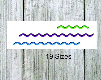 Ric Rac Embroidery Design, 19 sizes, embellishment, border