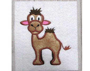 Camel Applique, Machine Embroidery Design, 3 Sizes, digital download