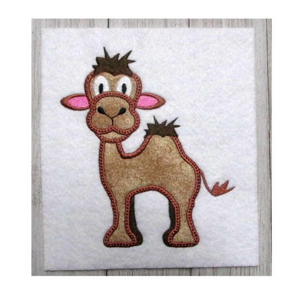 Camel Applique, Machine Embroidery Design, 3 Sizes