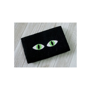 Cat Eyes Machine Embroidery design, 10 sizes , filled stitch cat eye embroidery design, animal embroidery, pet embroidery,