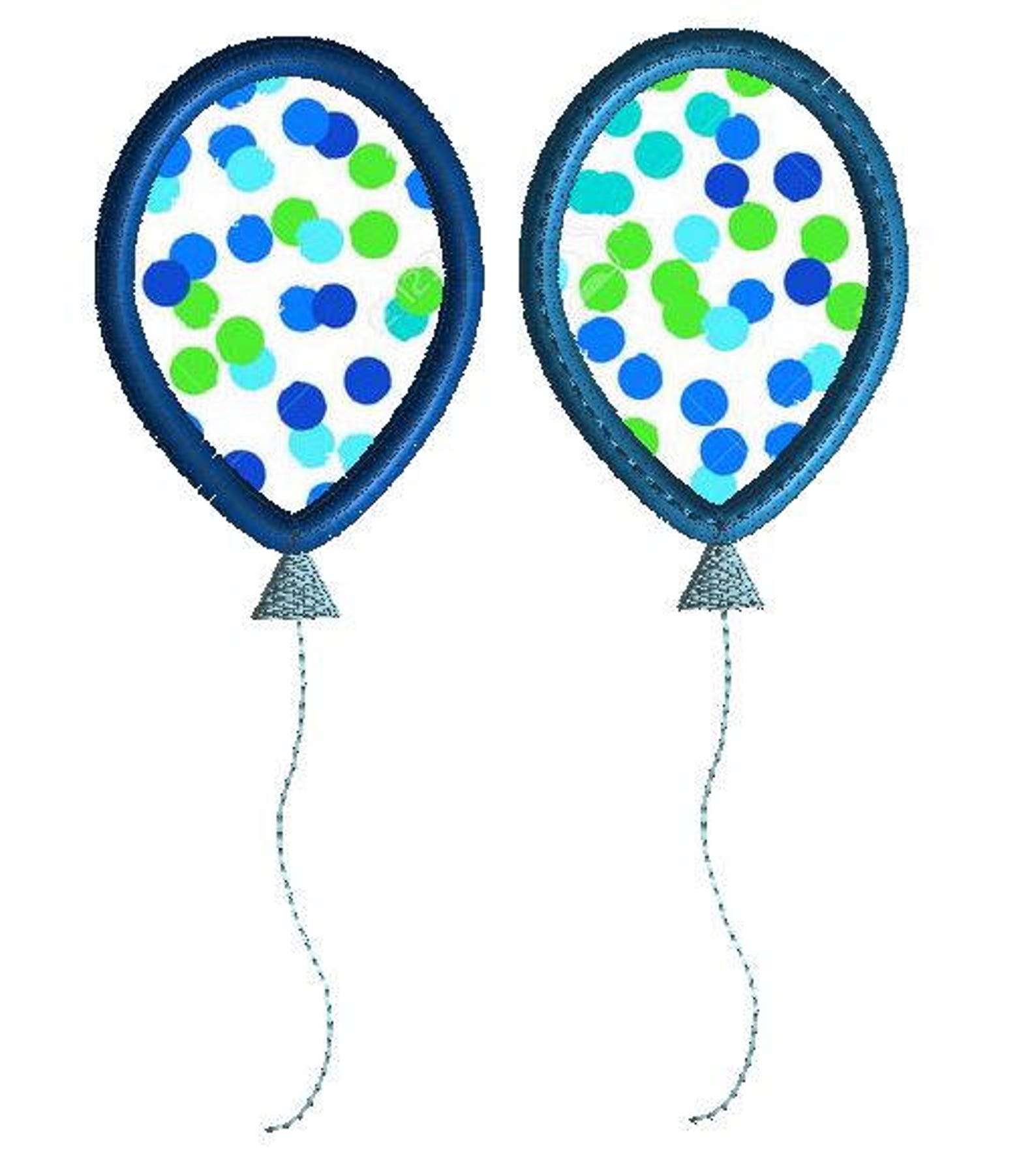 Balloon applique jessecmault design in 2 styles 7 sizes each  etsy