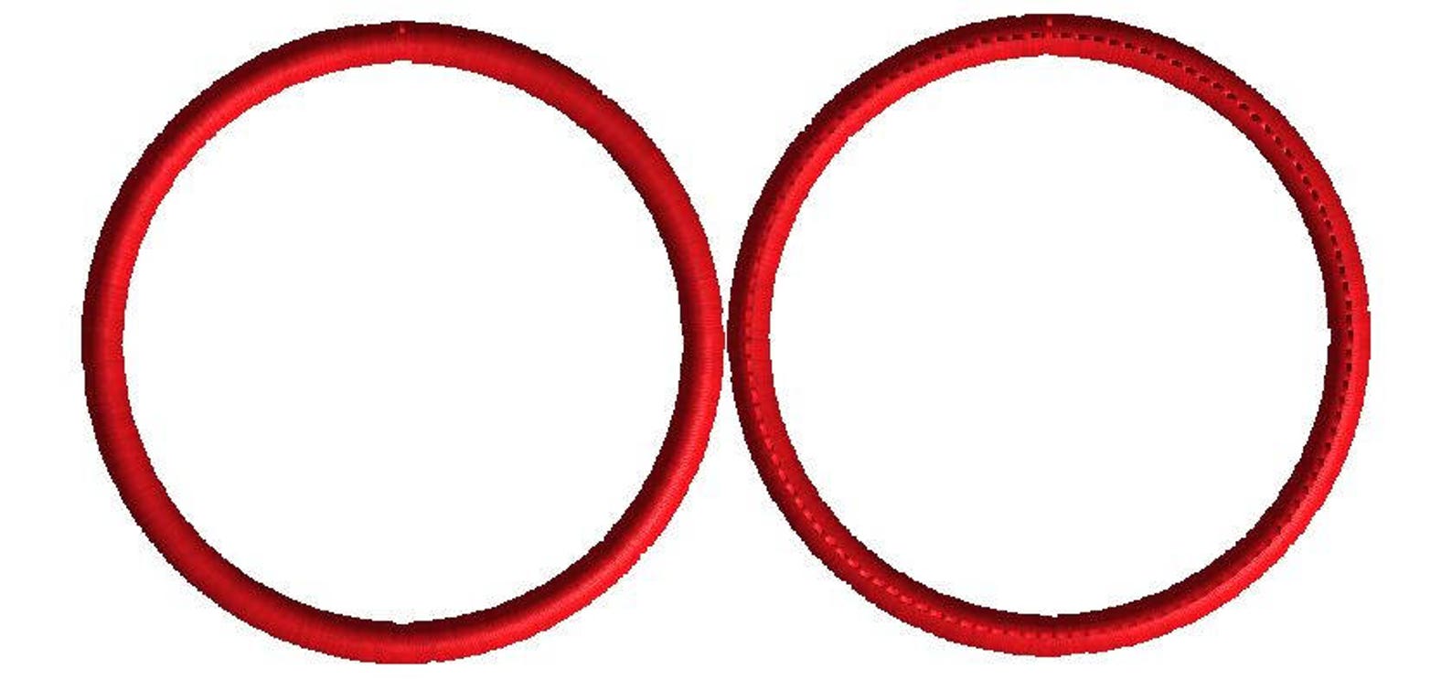 Circle Embroidery Design 15 Sizes 2 Styles 30 Designs Total Etsy