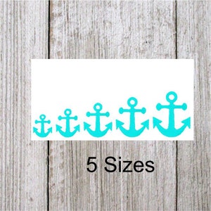 Mini Anker Stickdatei, Füllstich, 5 Größen, maritime Stickerei, Anker gestickt, Sommer, größtes Design 5,5 cm