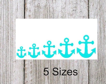 Mini Anchor filled stitch embroidery design, 5 sizes, anchor embroidery, ocean embroidery, nautical, sea, summer, largest design 2 inches