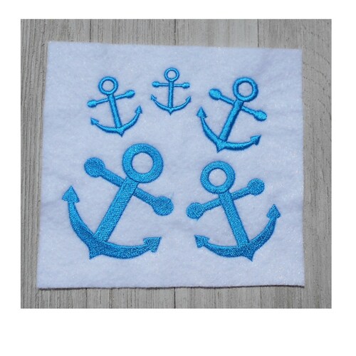 Anchor Embroidery Design Instantly Download Etsy