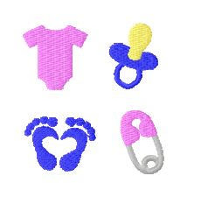 Baby Embroidery Design Mini Baby Items pacifier Baby Feet Etsy