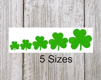 Shamrock Embroidery Design, 5 size filled stitch mini shamrock, St. Patrick's Day Embroidery Design.