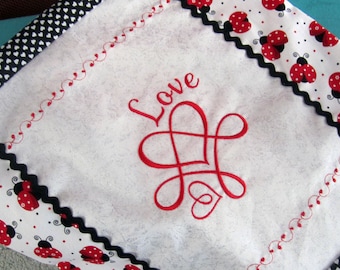 Love Calligraphy Embroidery Design, 6 sizes, Filled Stitch machine embroidery, Valentine's Day Embroidery, Wedding Embroidery, Anniversary