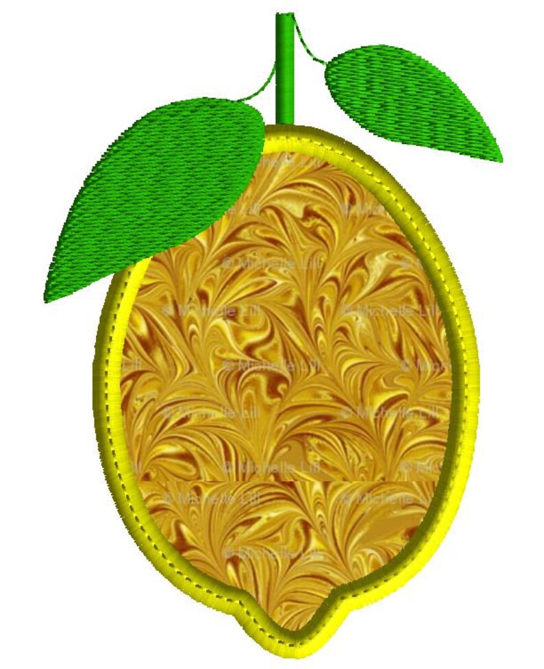 Lemon embroidery design 17 sizes lemon applique machine  etsy Lemon embroidery design 17 sizes lemon applique machine  etsy