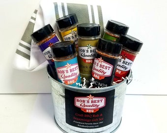 Deluxe 7 Spice Blend Gift Set for your Favorite Backyard Chef or Yourself! Bob's Best Quality