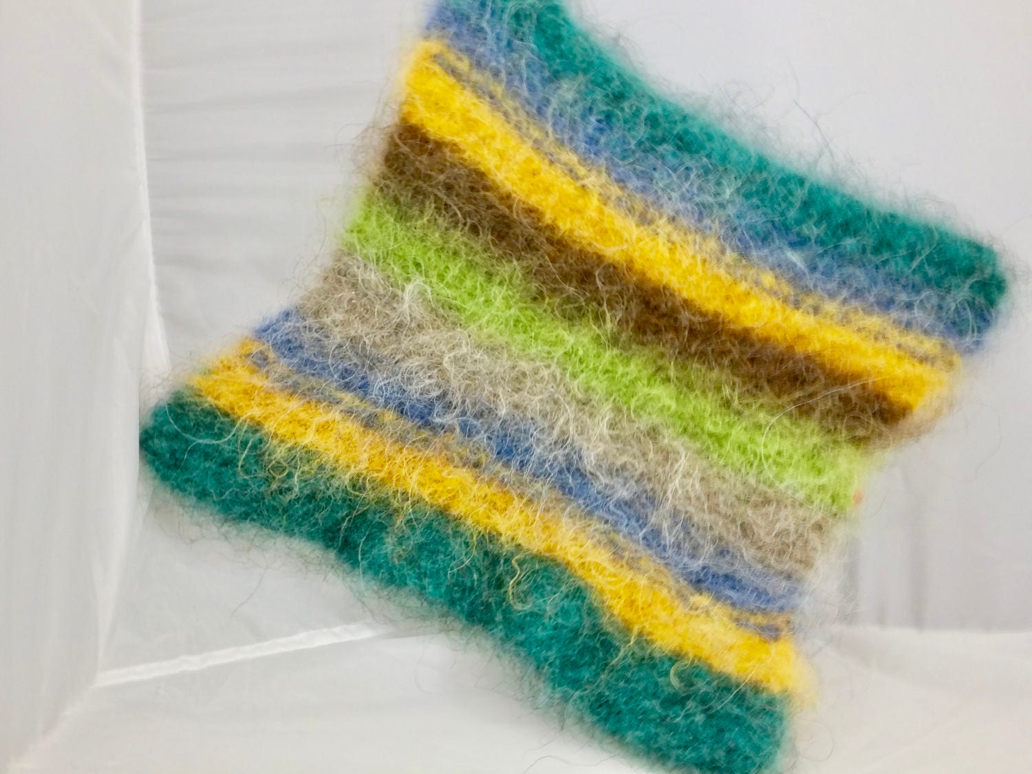 Pacific Wool Felted Hot Pad/Trivet Hand Knitted Kitchen Etsy