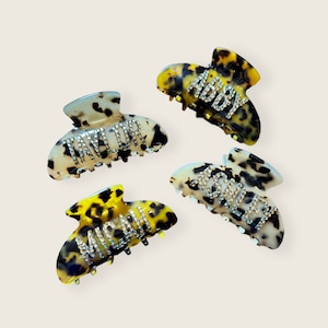 Custom Name Rhinestone Claw Clip