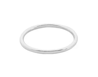 Simple Silver Stacking Rings  Dainty Stacking Ring Simple Ring Band Plain band Shelby Miller