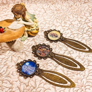 3 segnalibri acchiappasogni libro di piume retro resina ottone bronzo 20 mm regalo per festa di compleanno regalo personalizzato per la festa della mamma