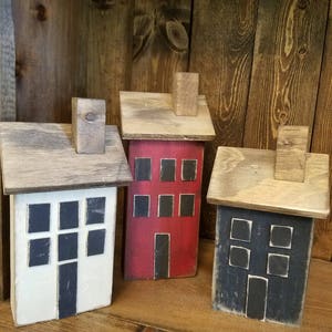 Saltbox house, handmade wooden saltbox house, county decor