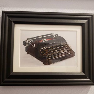 Print of vintage 1940s Smith Corona typewriter
