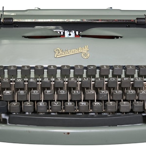 Rheinmetall typewriter, Working typewriter, German typewriter, 1960s typewriter