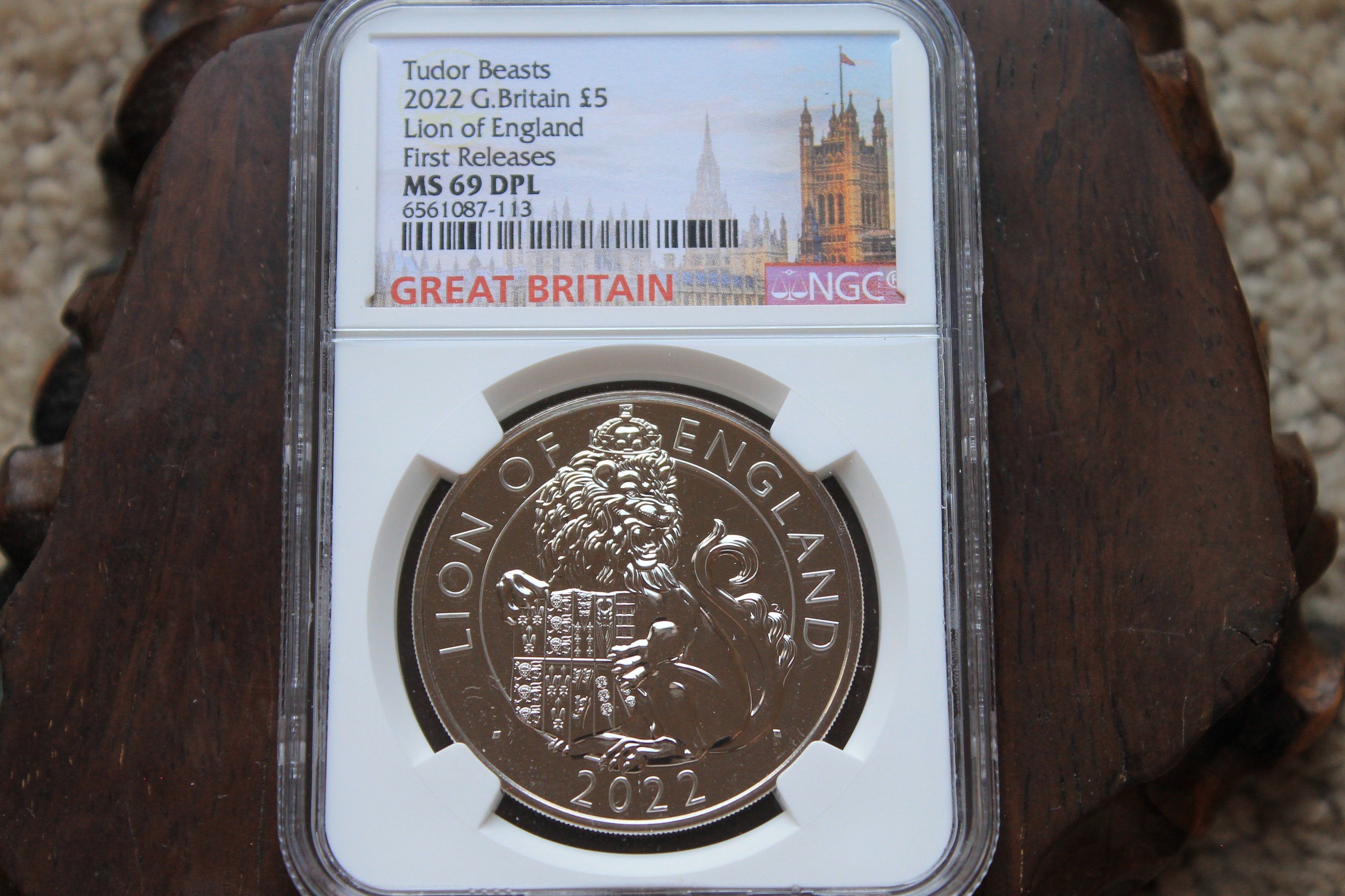 2022 Great Britain Tudor Beasts Lion of England MS69 DPL