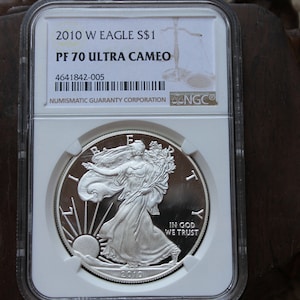 2010 American W Silver Eagle Coin PF70