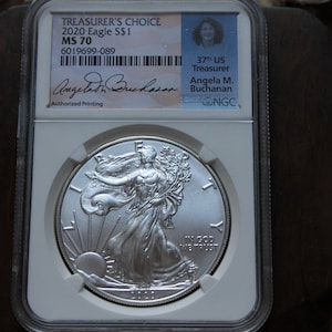 2020 American Silver Eagle Coin MS70