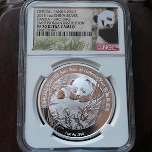 1 oz. silver coin chinese panda - Etsy 日本