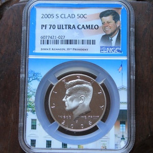 2005 S Kennedy Clad Half Dollar PF70