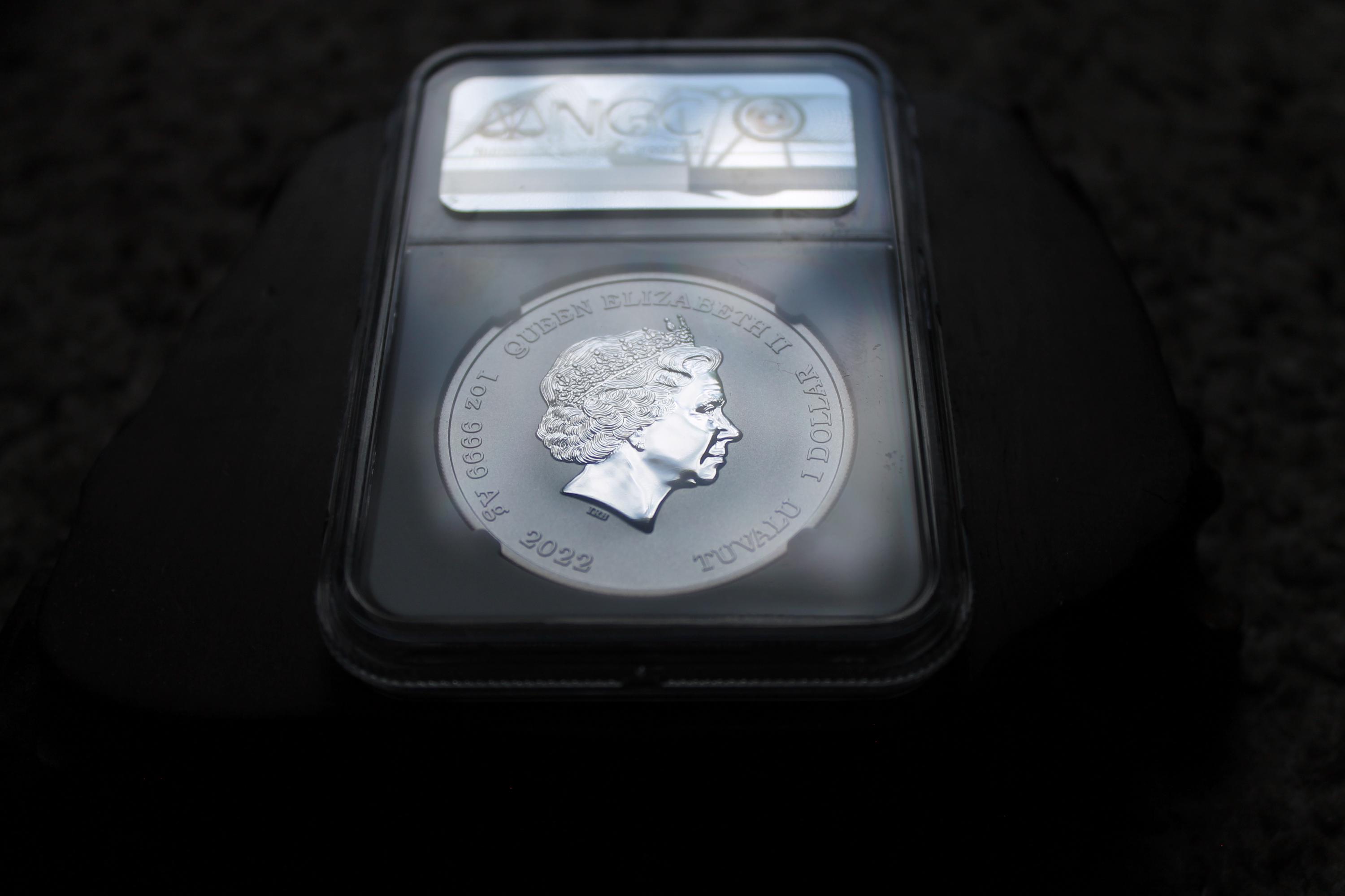 2022年 カプコン ストリートファイター ツバル リュウ カラー化銀貨