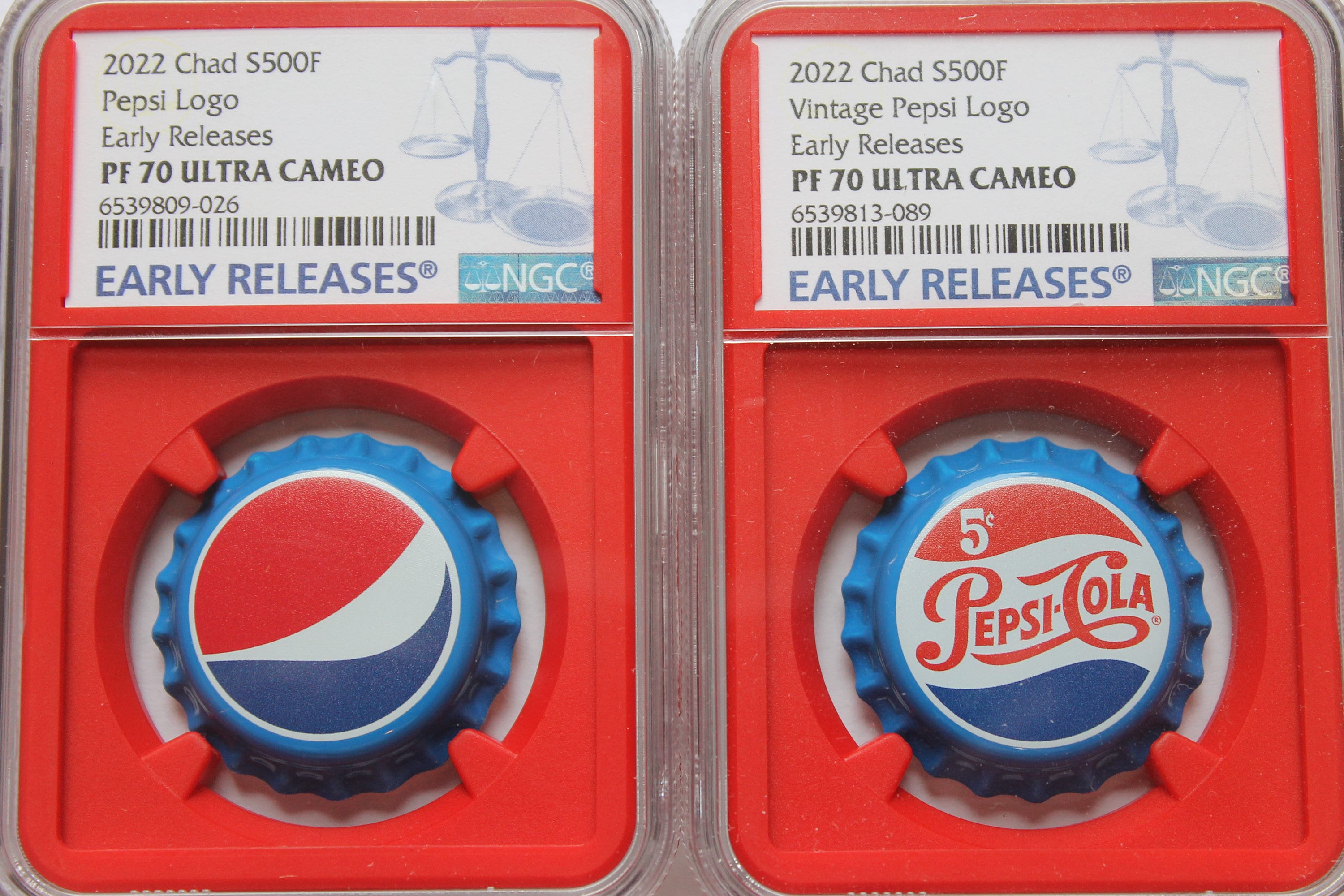 2022 Chad 6-gram Pepsi Bottle Silver Cap PF70 Red Early - Etsy