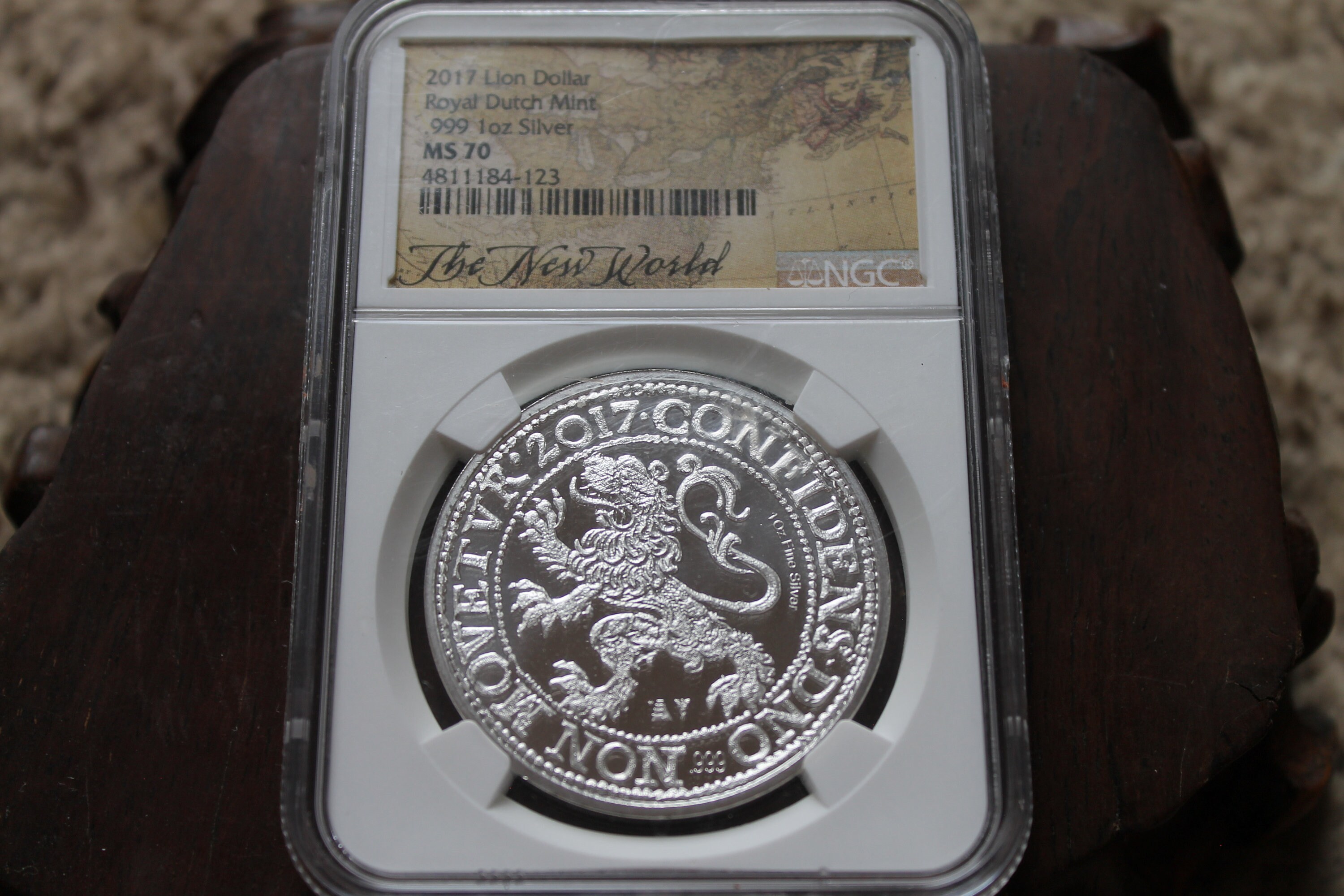2017 Royal Dutch Mint Lion Silver Dollar Coin MS70 - Etsy