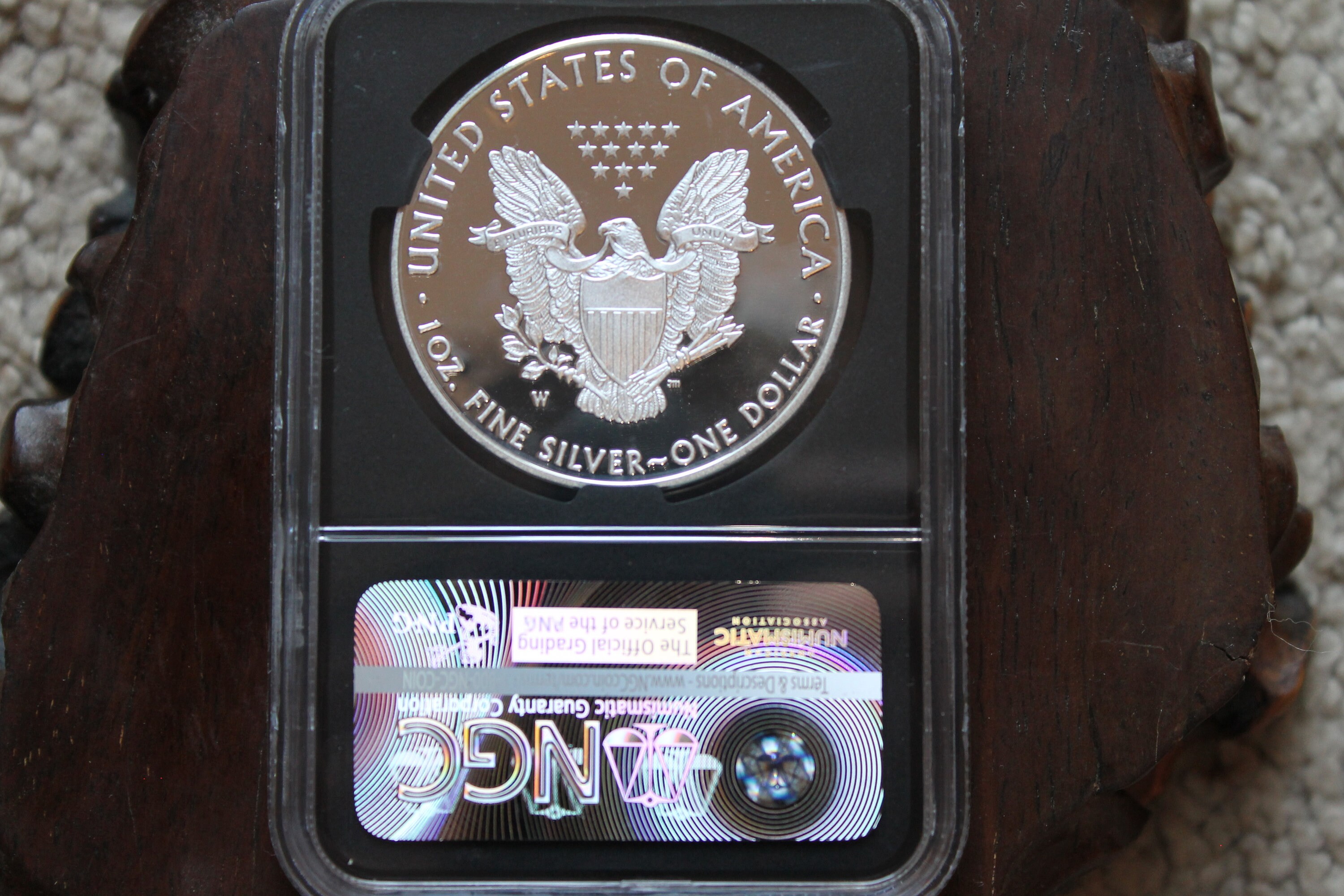 2016 American W Silver Eagle Lettered Edge Coin PF70 First Release