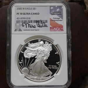 2005 American W Eagle Silver Coin PF70