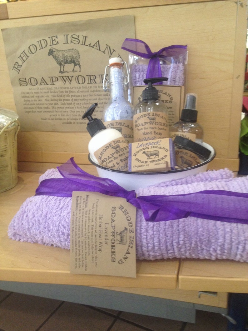 Deluxe lavender spa set plus lavender heat wrap image 1