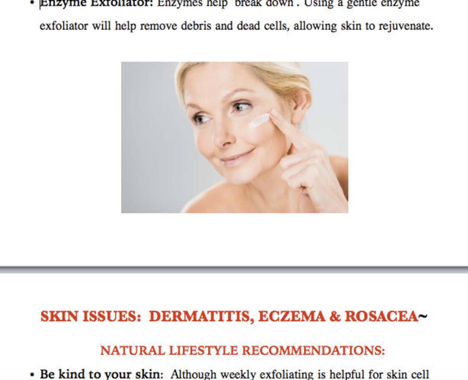 Holistic Skin Care Ebook Instant Download Beauty Eczema Etsy