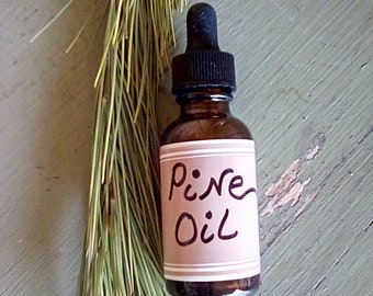 Pine Oil - 1 oz - Natural - Organic - Massage Oil - Pain Relief - Wildcrafted - Beard Oil - Maine Pine Tree - Aromatherapy - Infused Oil