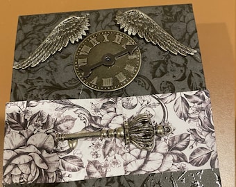 Decorated Keepsake Gift Box, Metal Embellishments