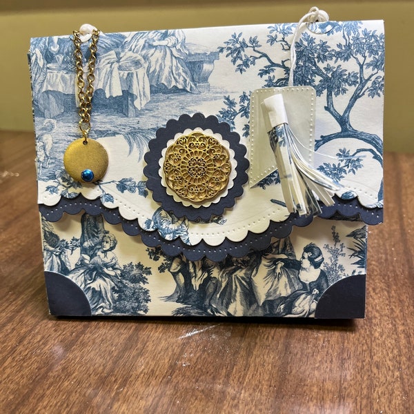 Purse Gift Box, Decorative Gift Box Toile Gift Box