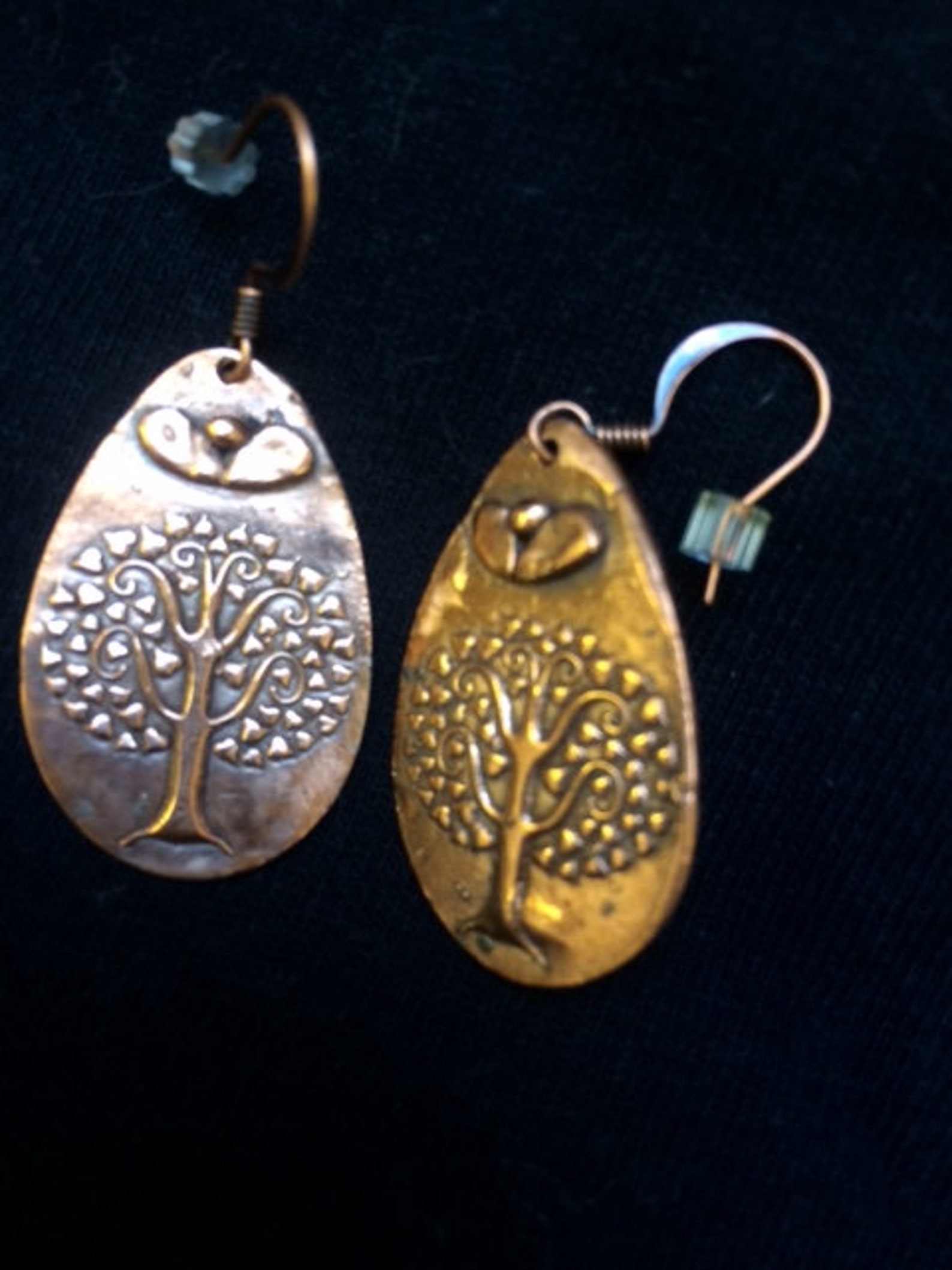 Copper Earrings Copper Earings for Women Dangle Earrings Etsy