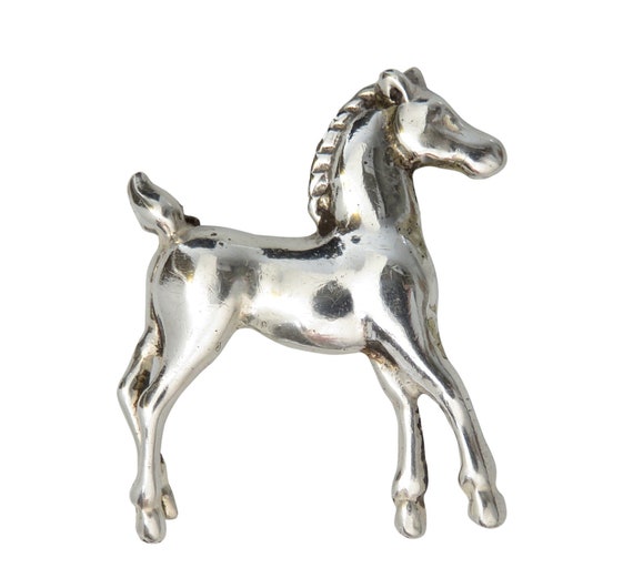 Broche Cheval En Argent Sterling 925 - Pièce Unique, Occasion Très Bon état, Sans Pierre, Unbranded