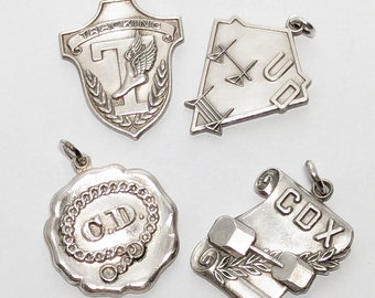 Companion Dog Utility Dog Award Medals Charm pendants CDX Tracking Dog House of Williams Chicago Sterling Silver C.D.