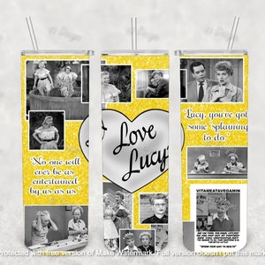 20 Unzen Skinny Tumbler Ich liebe Lucy Sublimation PNG Digital Download