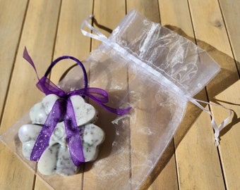 Dried Flower Wax Sachet: Rose or Lavender, Aromatherapy Closet Freshener