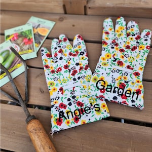 Personalized garden gloves - Gardening gift - Garden gloves - Gardening gloves - Gifts for gardeners - Garden lovers gift - Gift for her