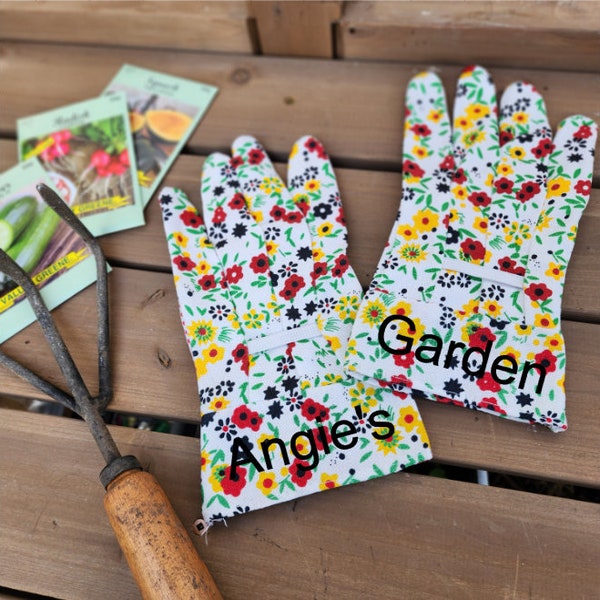 Personalized garden gloves - Gardening gift - Customized garden gloves - Gardening gloves - Gifts for gardeners - Garden lovers gift for her