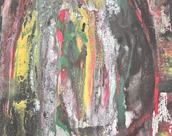 Cell-ebrations!! Oringinal Fluid Art on Watercolor Paper, by Joan Mitchell