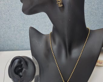 Gothic Necklace and Earring Set by Joan Mitchell #403