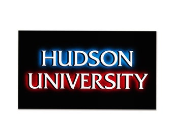 Hudson University Sticker FREE SHIPPING | Law and Order Sticker | SVU Fictional College | Waterproof Vinyl Sticker